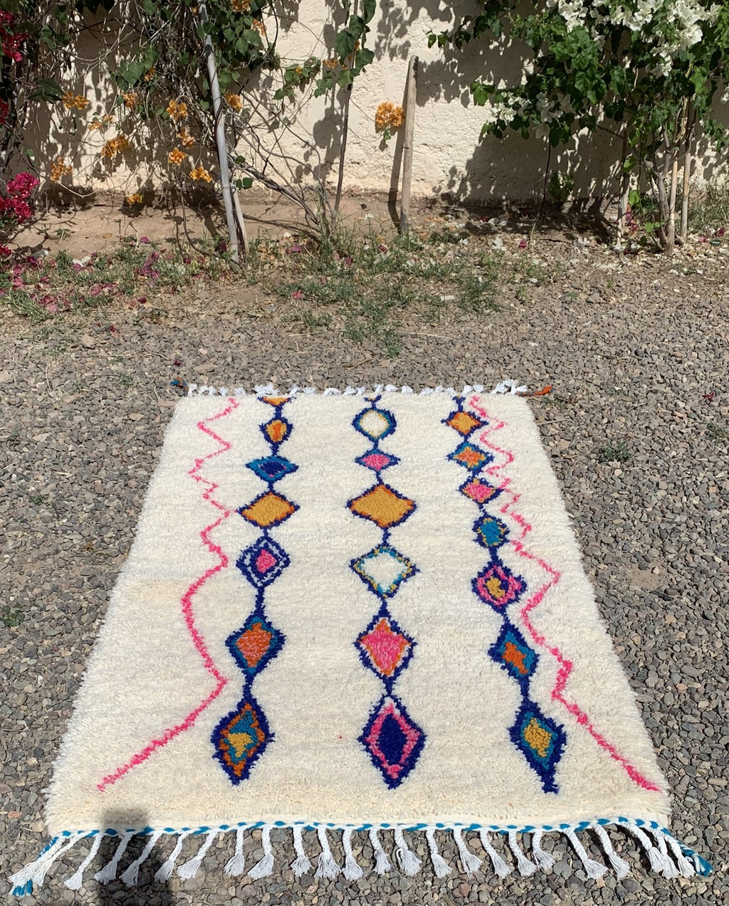 Tapis berbère coloré AZILAL- 1,60 x1m.