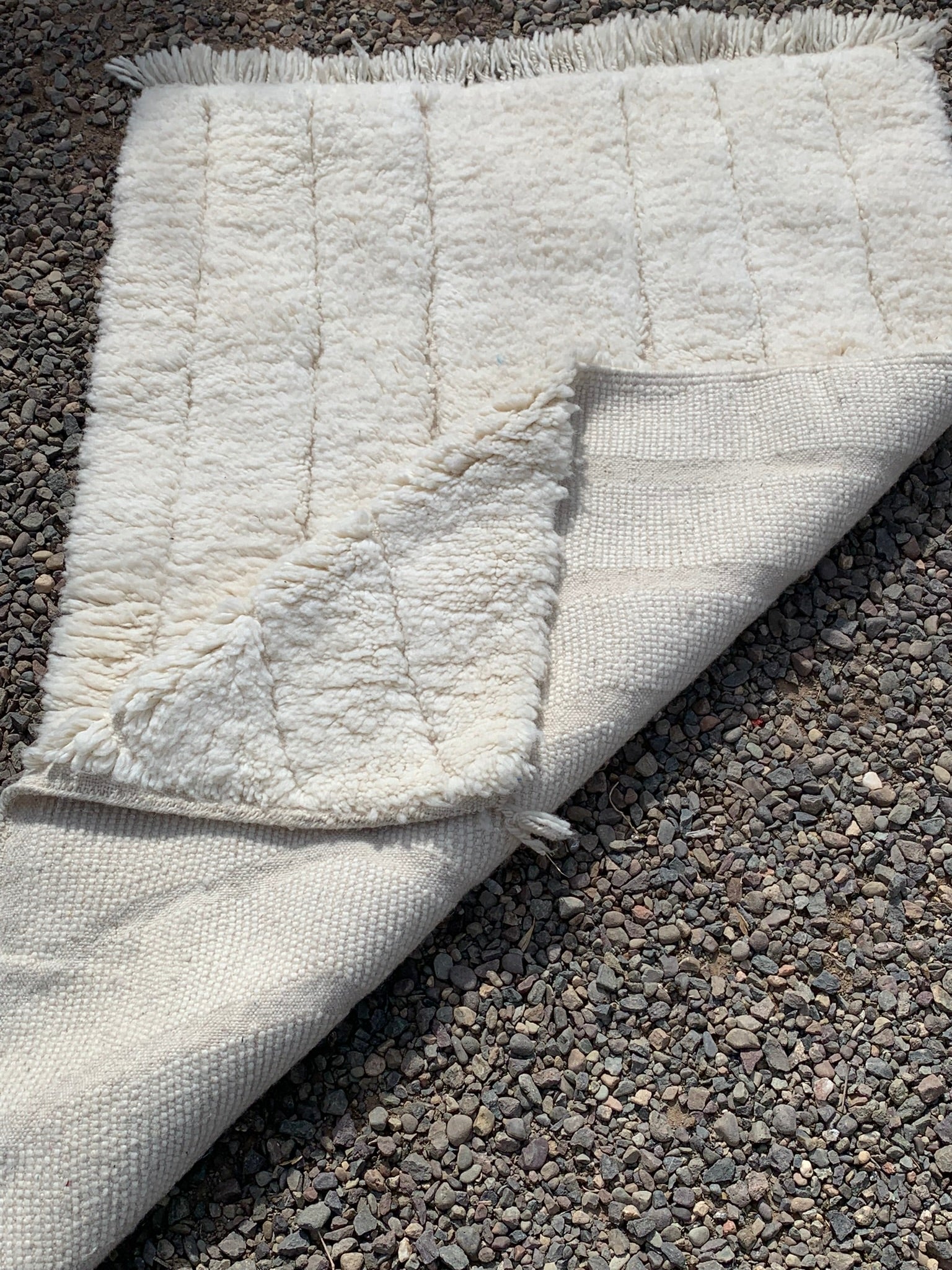 Tapis BENI OUARAIN blanc