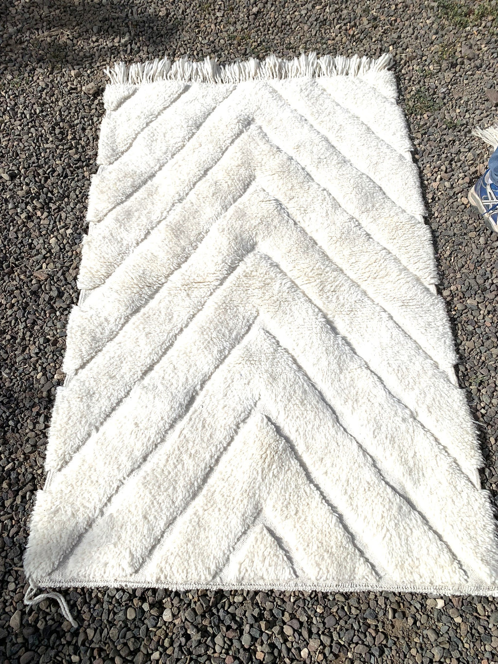 Tapis BENI OUARAIN losanges tramés