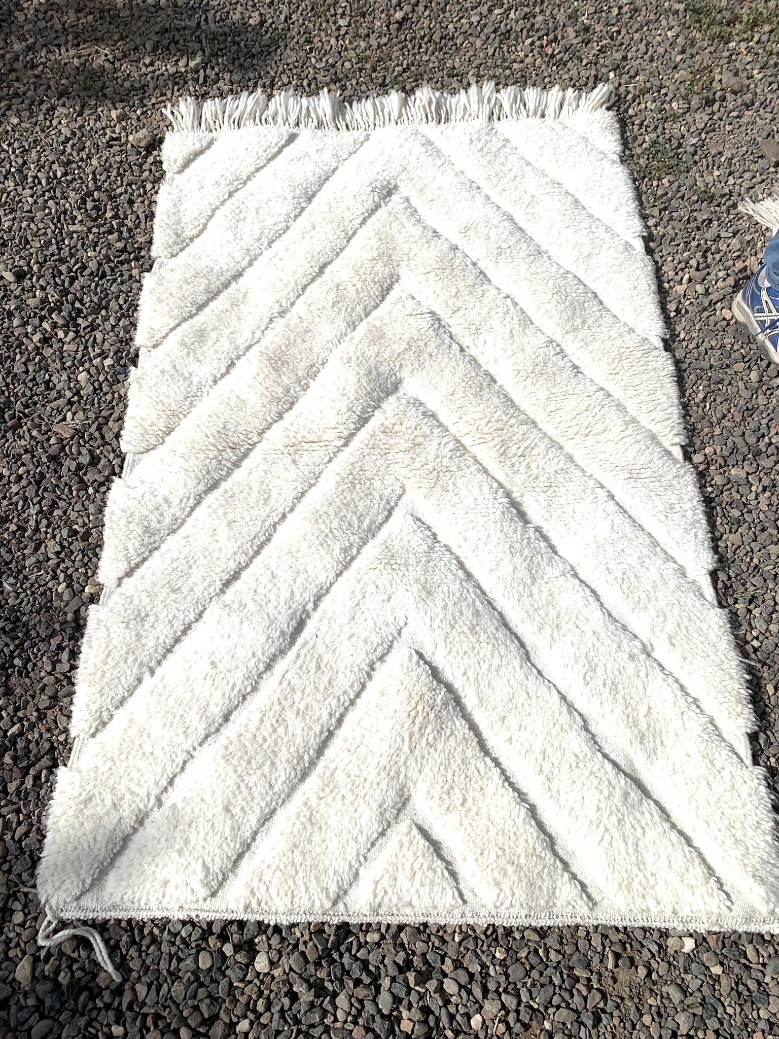 Tapis BENI OUARAIN losanges tramés