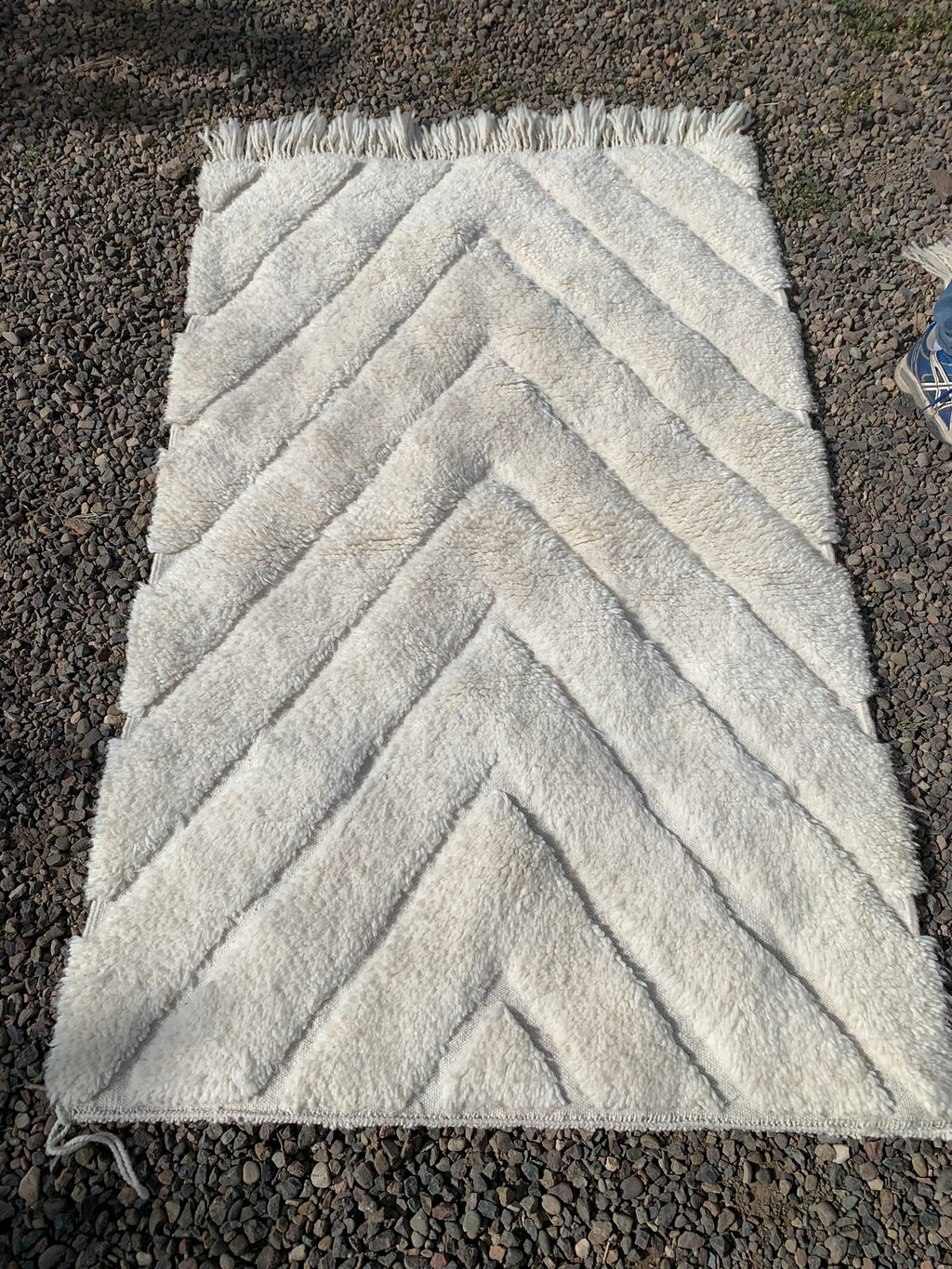 Tapis BENI OUARAIN losanges tramés