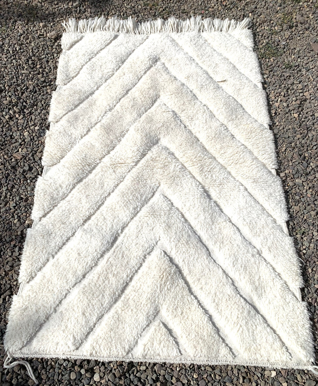 Tapis BENI OUARAIN losanges tramés