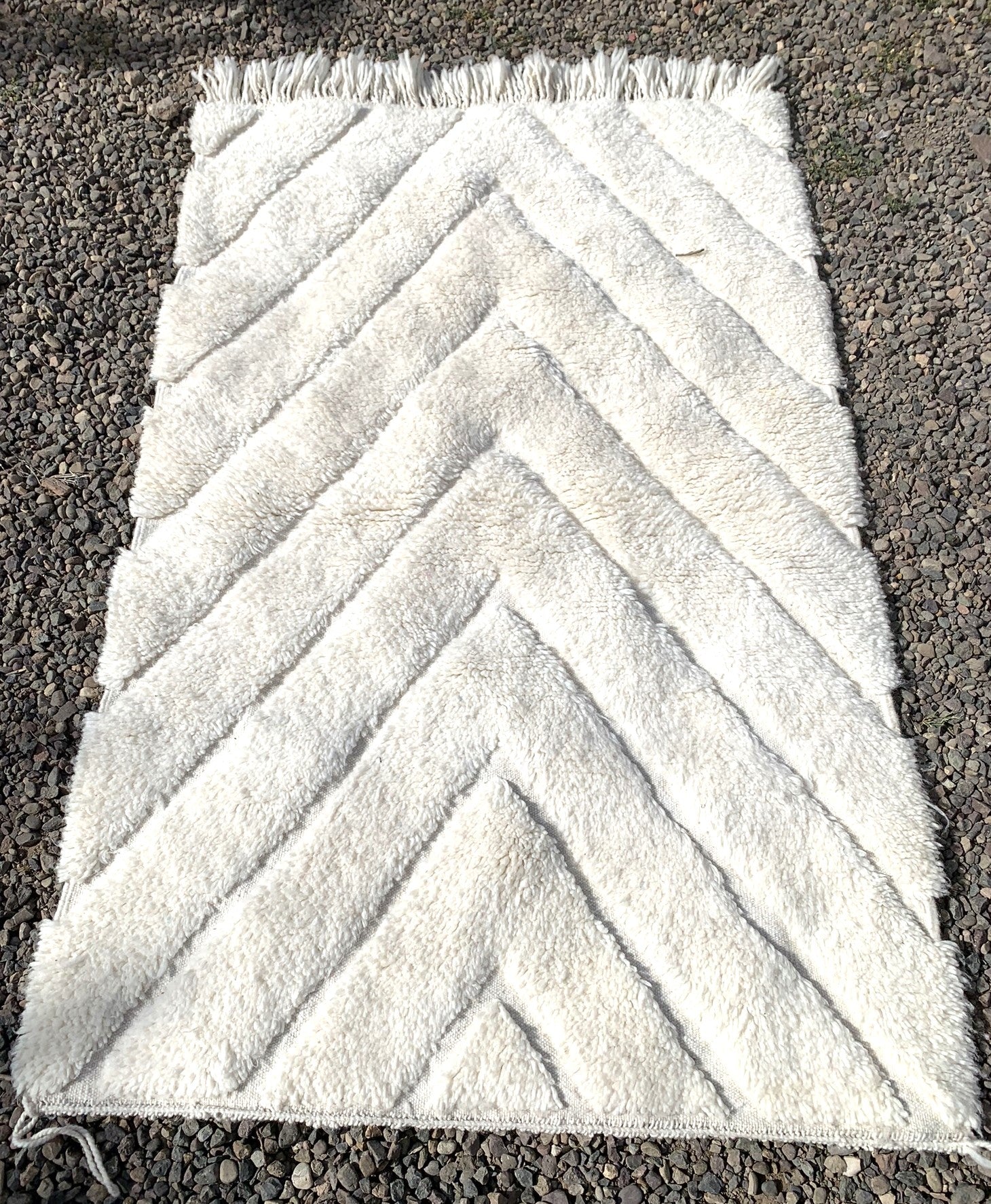 Tapis BENI OUARAIN losanges tramés