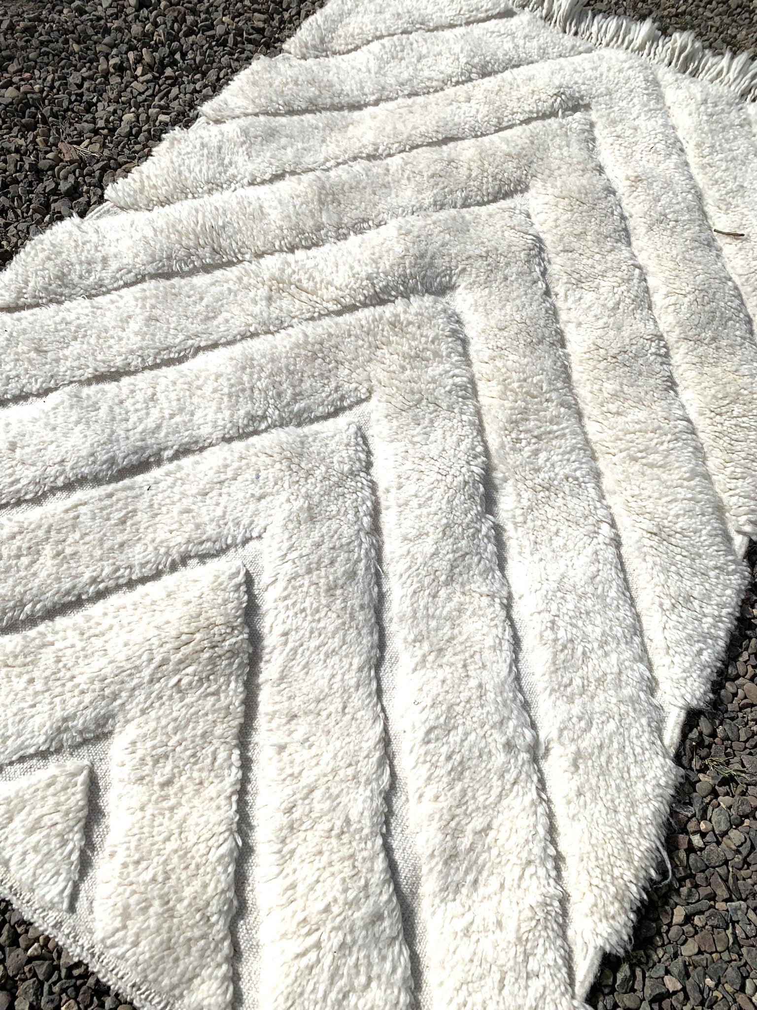 Tapis BENI OUARAIN losanges tramés