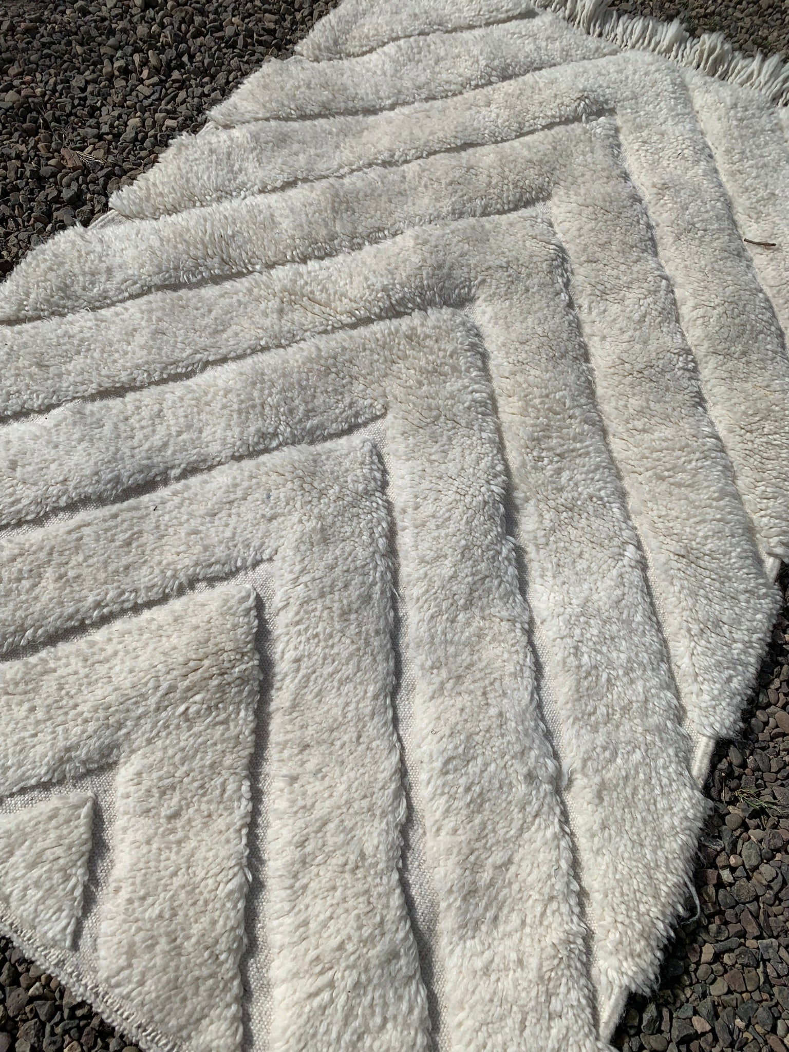 Tapis BENI OUARAIN losanges tramés