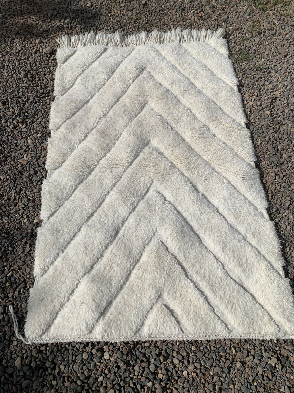 Tapis BENI OUARAIN losanges tramés