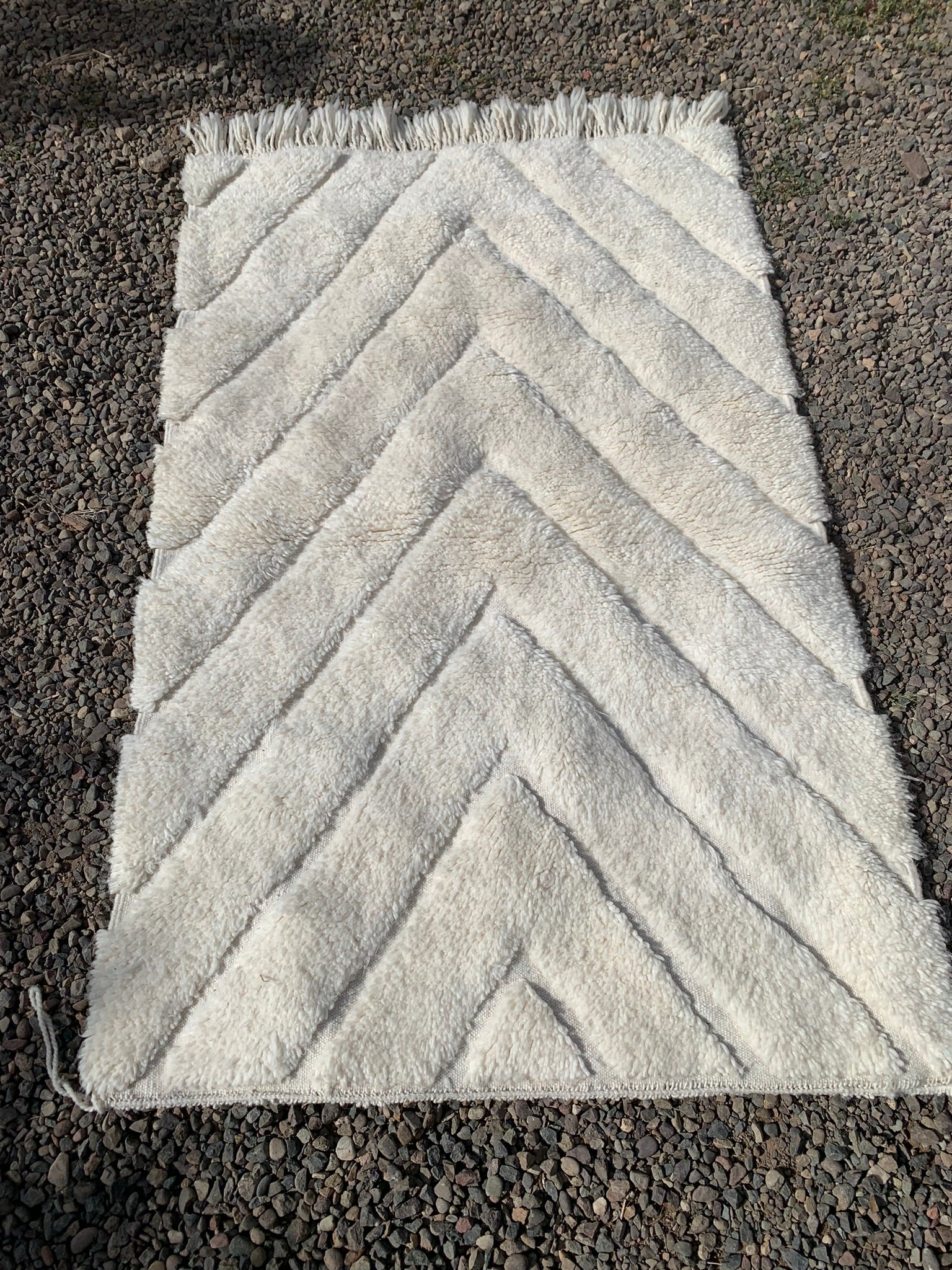 Tapis BENI OUARAIN losanges tramés