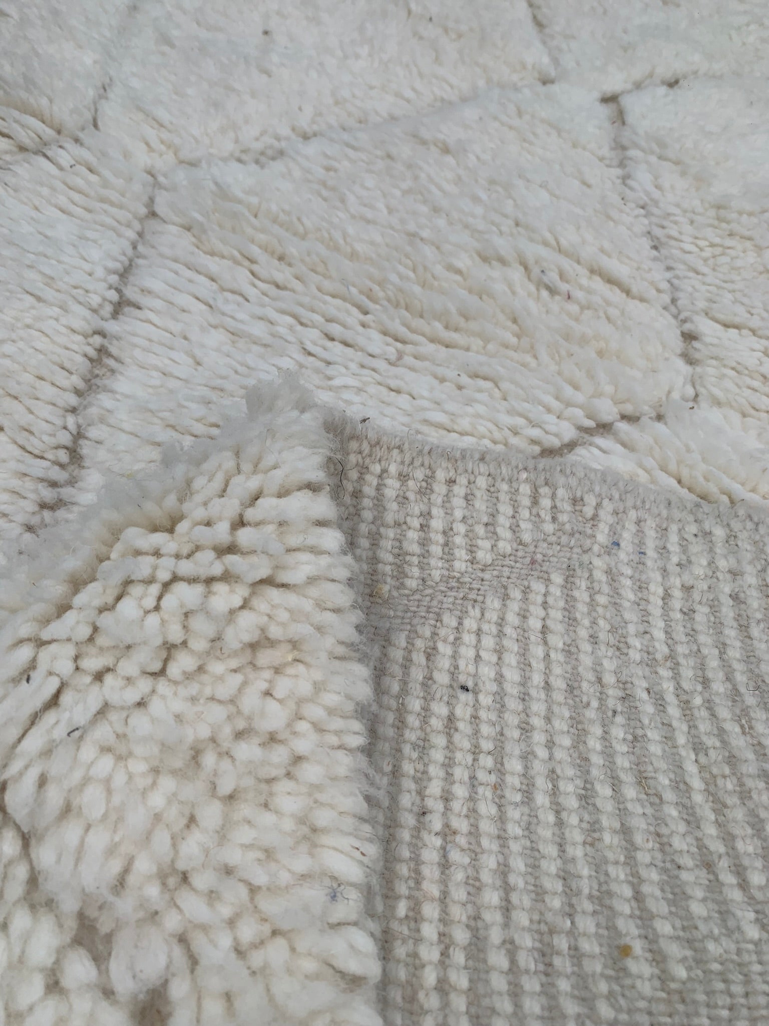 Tapis BENI OUARAIN losanges tramés