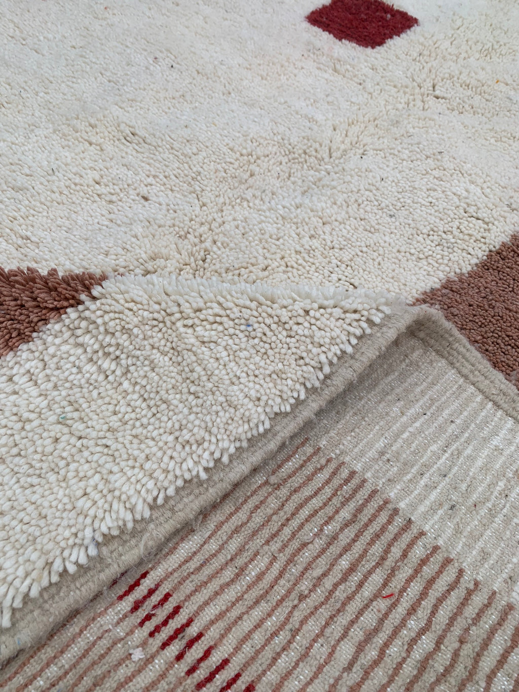 Tapis AZILAL Tableau beige et marron