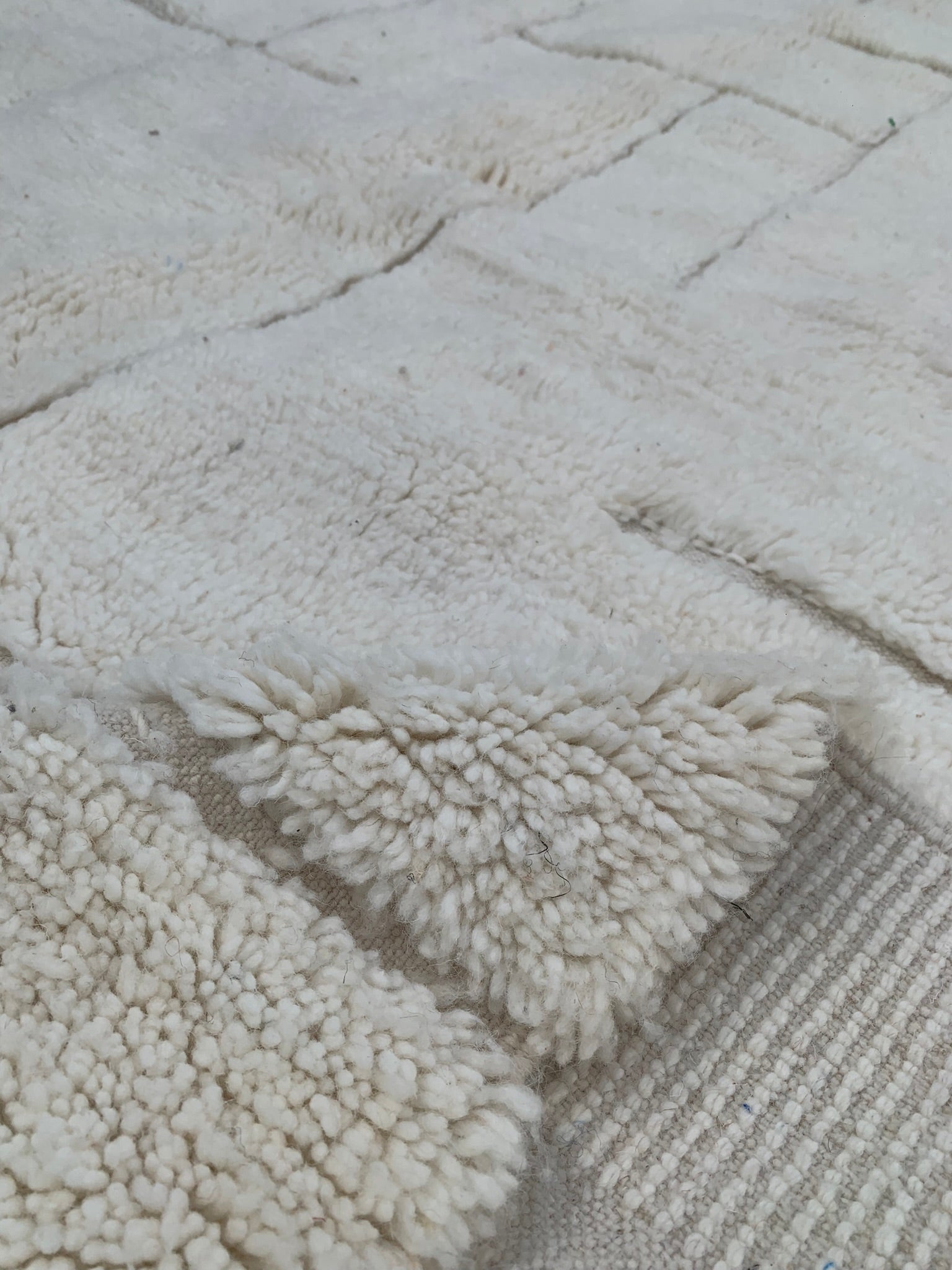 Tapis BENI OUARAIN losanges tramés