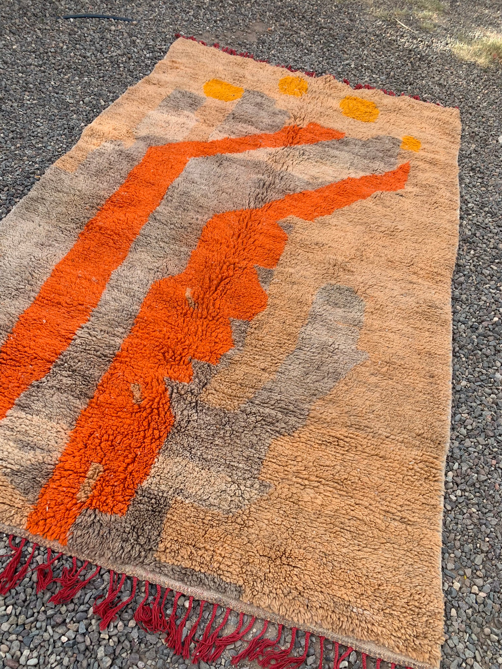 Tapis AZILAL Multicolore Orange et Jaune