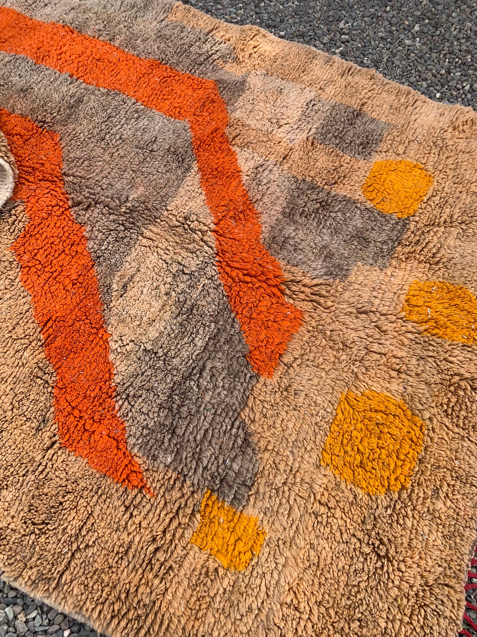 Tapis AZILAL Multicolore Orange et Jaune