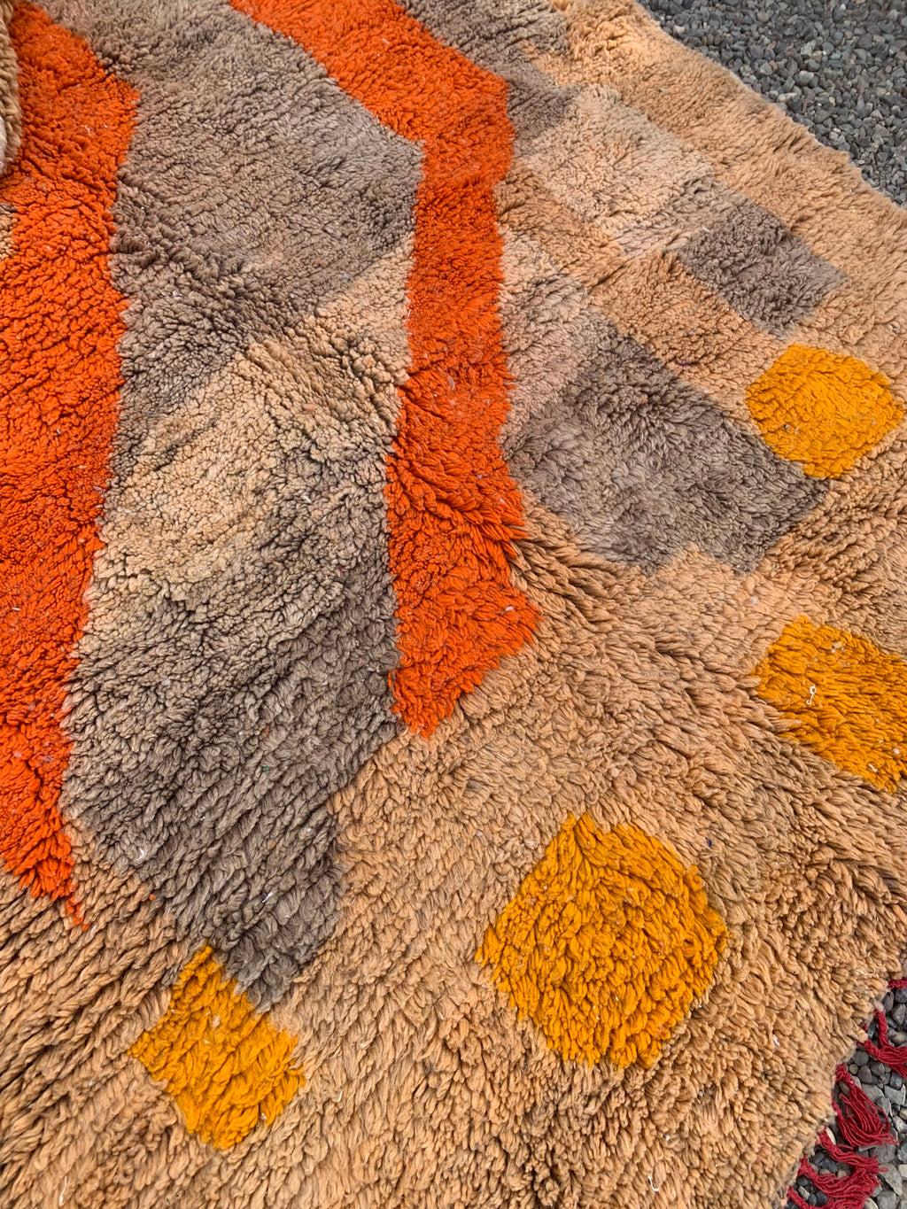 Tapis AZILAL Multicolore Orange et Jaune