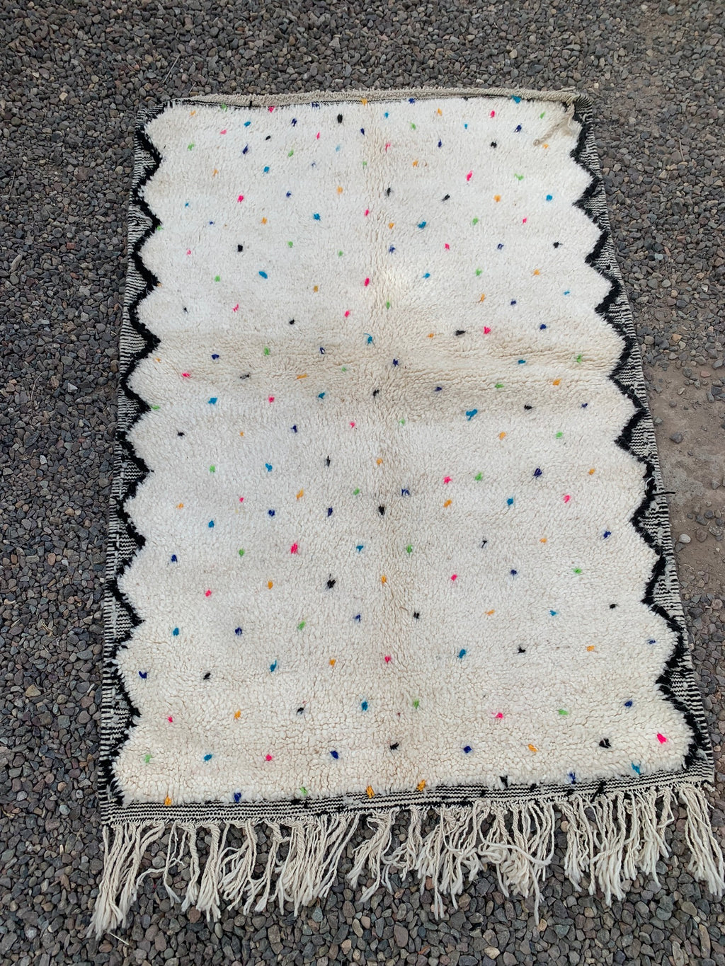 Tapis BENI OUARAIN Points Multicolores