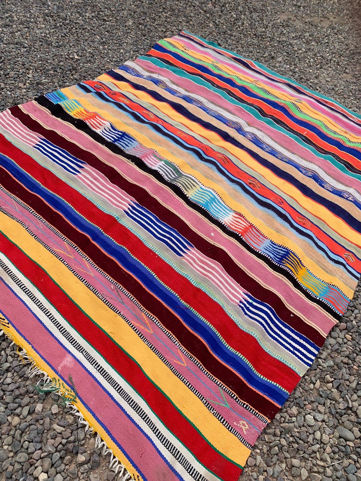 Plaid- Tapis berbère multicolore