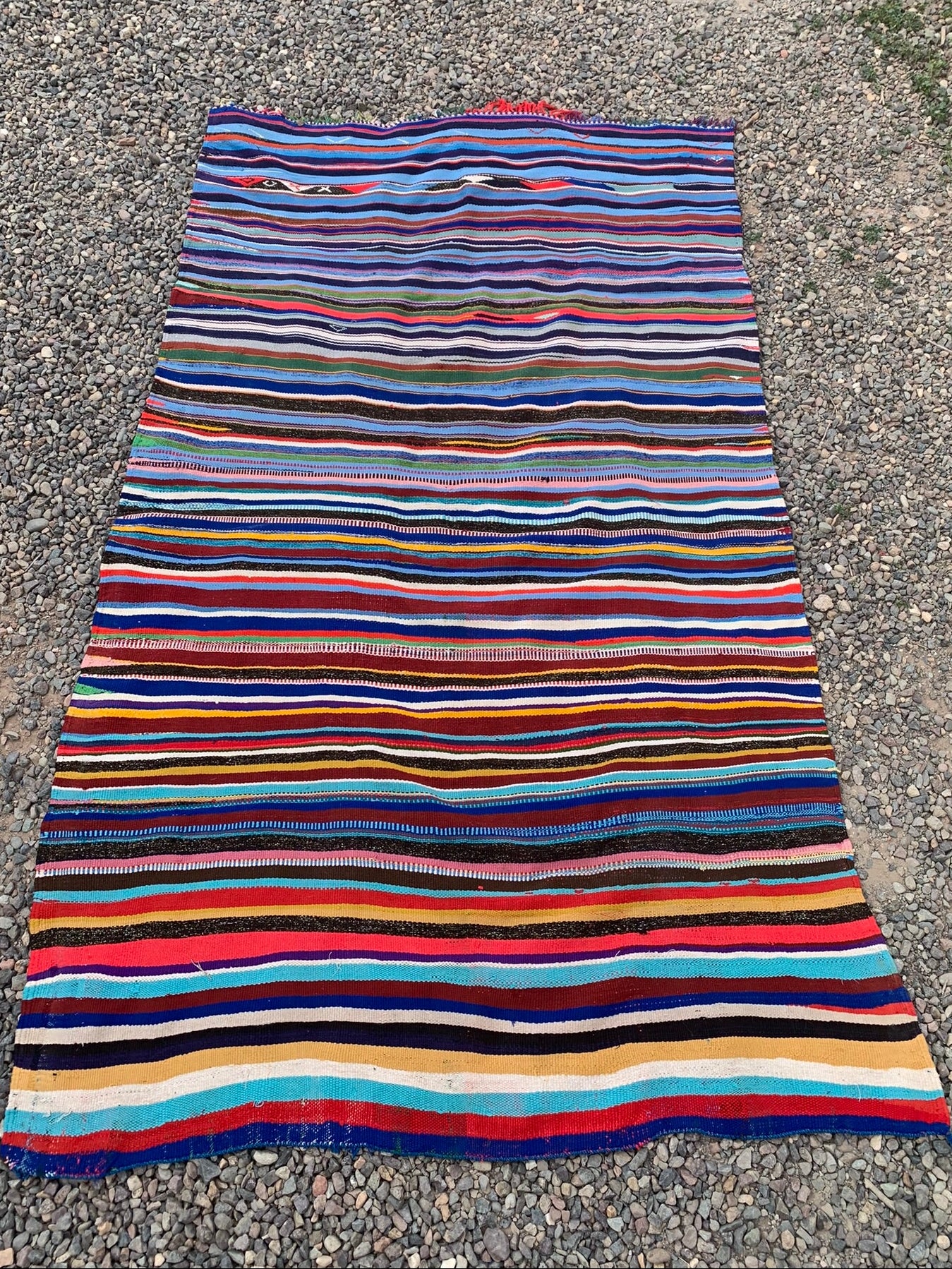 Plaid- Tapis berbère multicolore