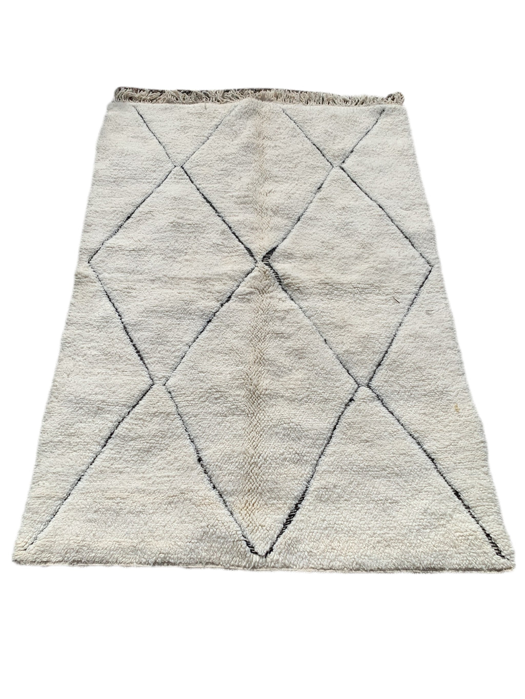 Tapis BENI OUARAIN losanges noirs