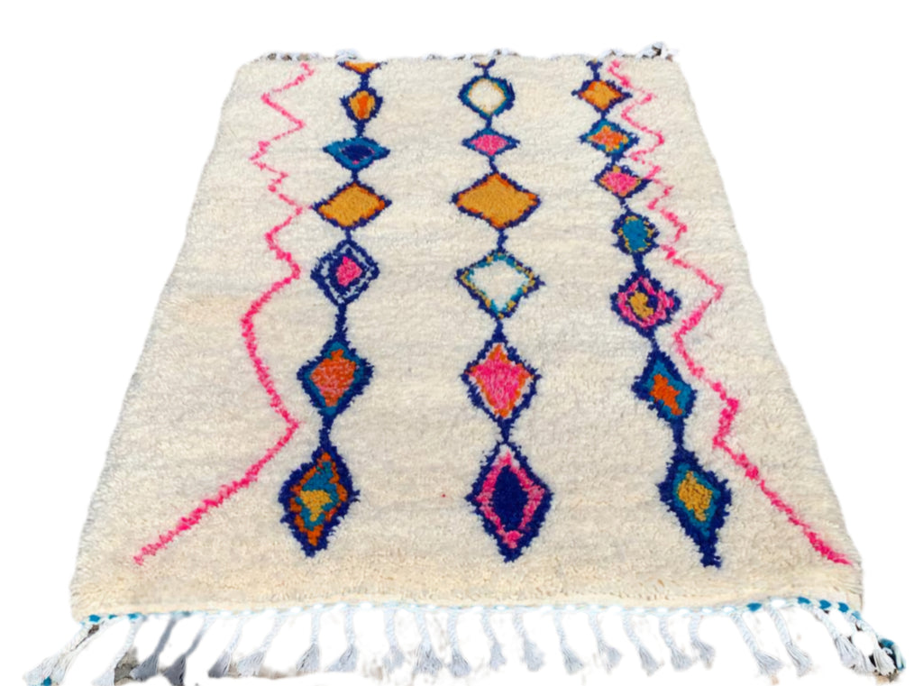 Tapis AZILAL losanges multicolores