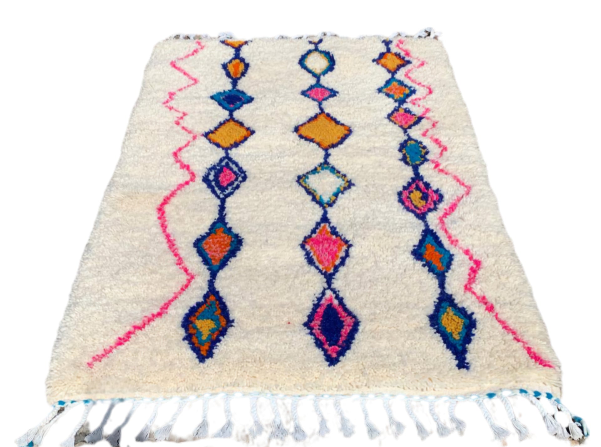 Tapis AZILAL losanges multicolores