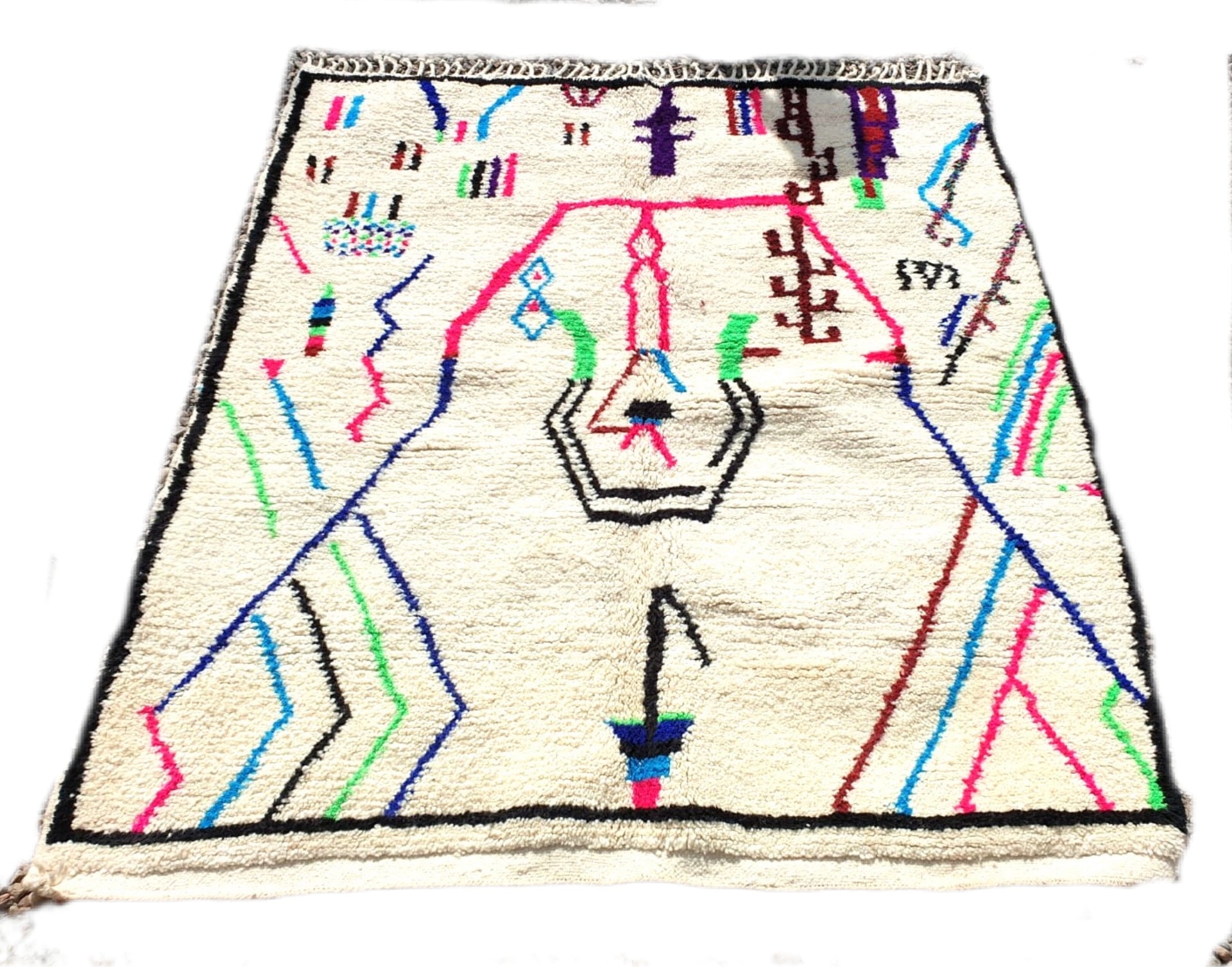 Tapis AZILAL losanges multicolores